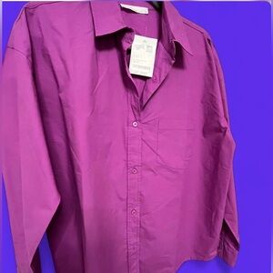 New Cotton poplin shirt Sz S-M
